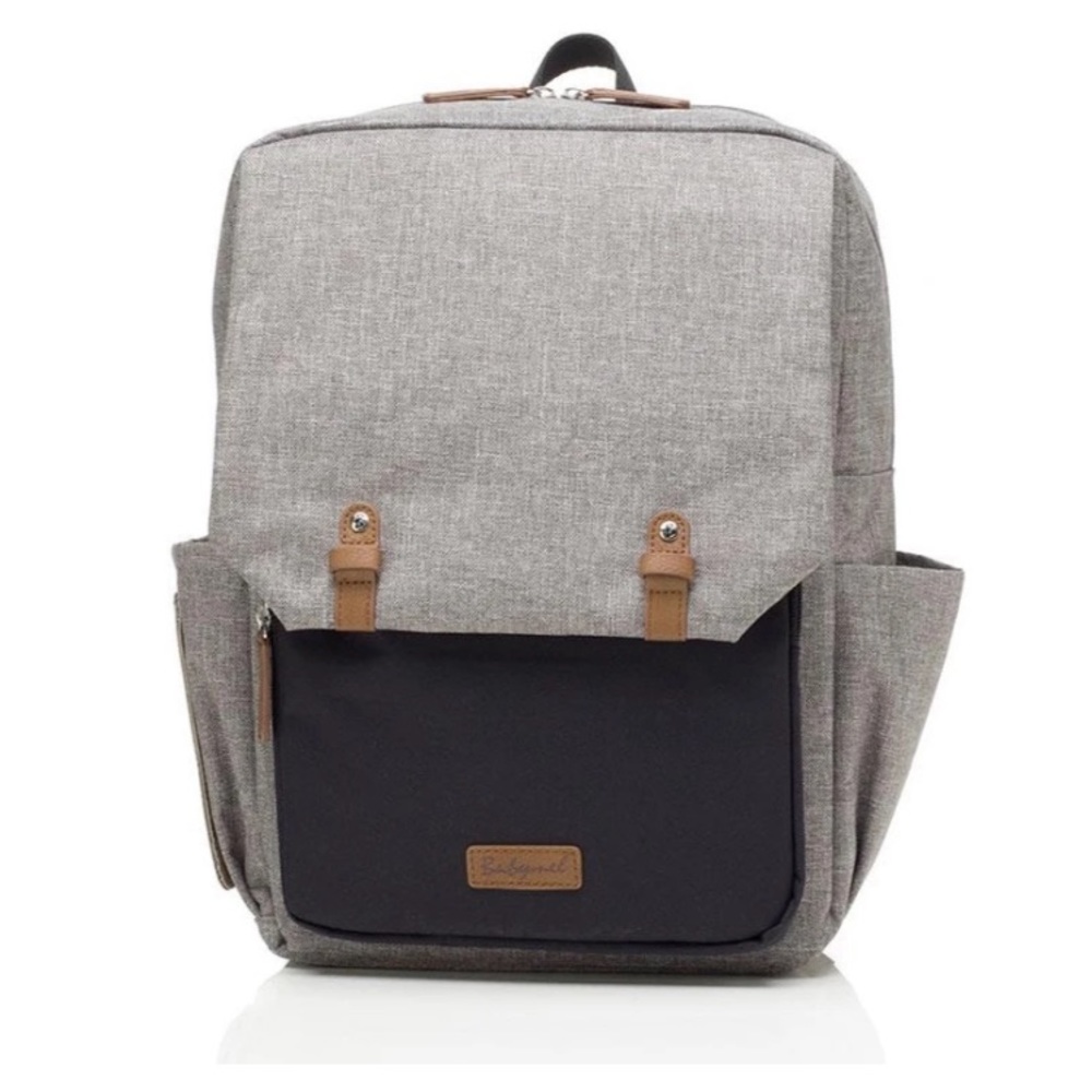 Babymel grey & black diaper bag